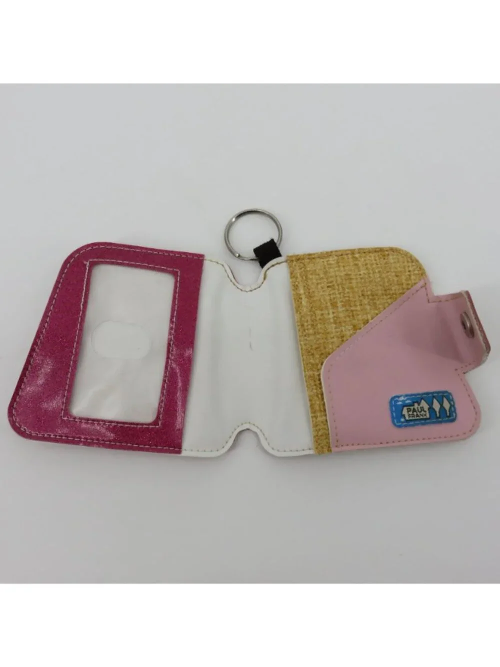 Y2K Paul Frank Pink Glitter Cupcake Sweet Treat Bifold Wallet Key Ring Cute VTG